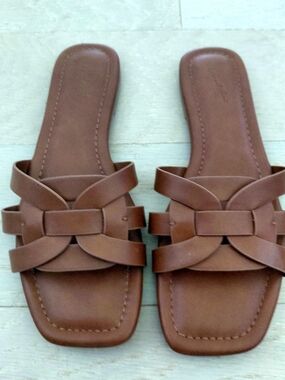 Brown Slide Mules